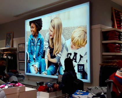 Led超薄無(wú)邊框燈箱單面室內(nèi)卡布燈箱