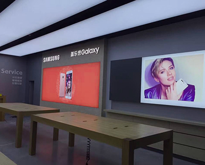 手機(jī)店鋪/室內(nèi)大型廣告招牌無(wú)邊框卡布燈箱