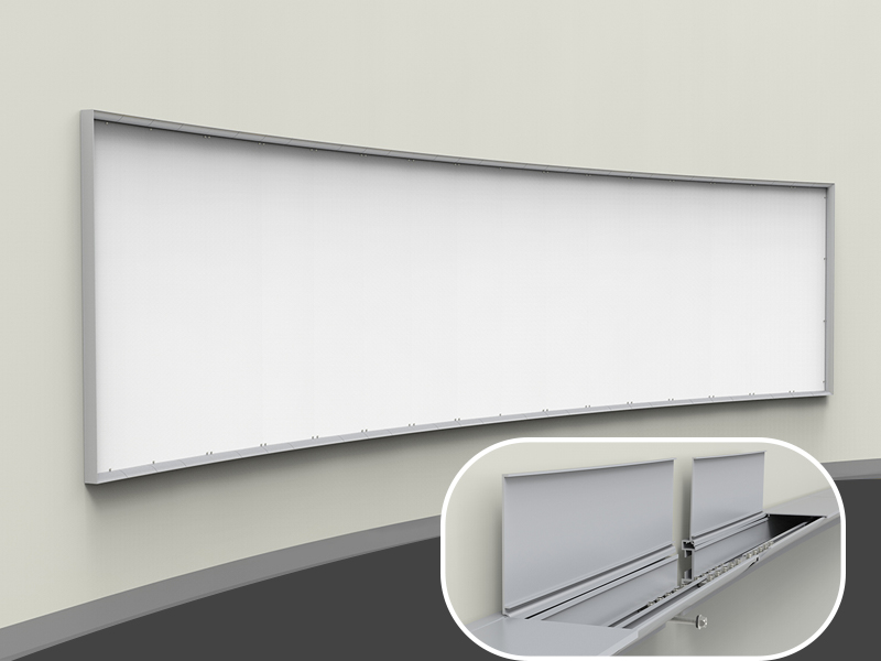 側開弧形拉布燈箱1 側開弧形拉布燈箱1